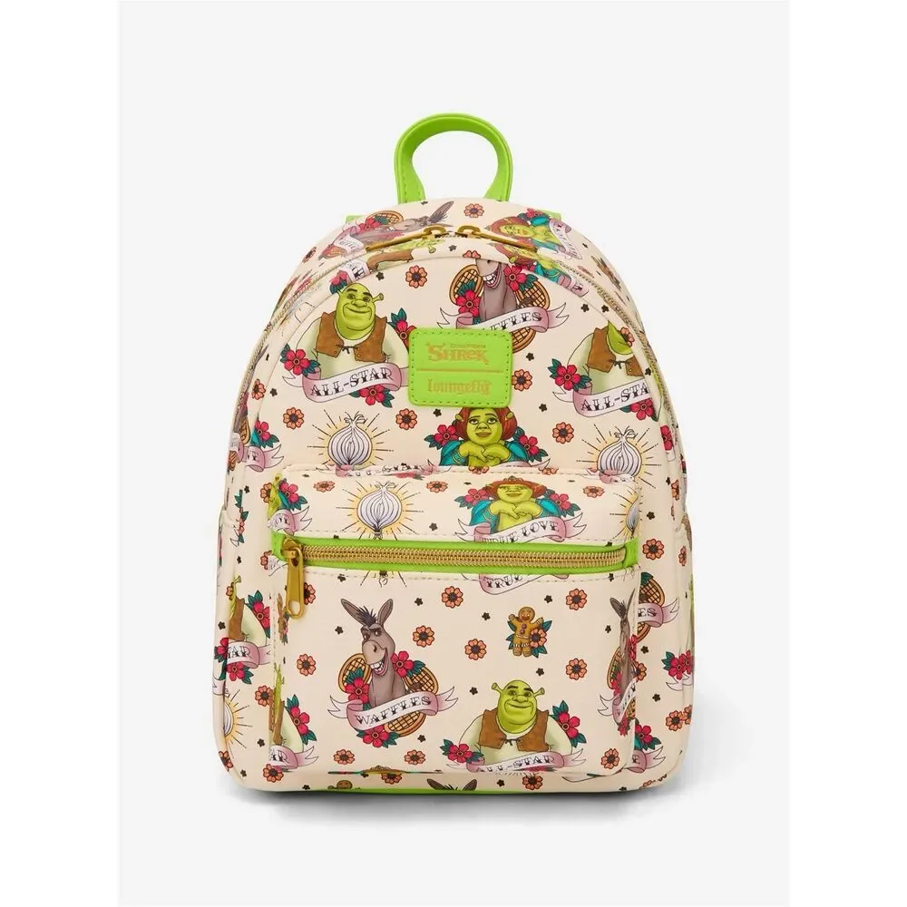 Loungefly Shrek Tattoo Art Floral Mini Backpack